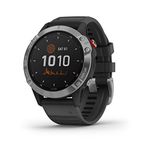 Garmin fēnix 6 SOLAR, Multisport GPS Smartwatch, Solar Charging, Advanced Health and Training Features, Ultratough Design Features, Up to 14 days battery life, Black