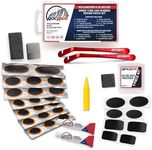 RocRide 36-PC Bike Inner Tube Repair Kit. Includes Vulcanizing and Self Adhesive Bike Tire Patch Kit with Metal Tire Levers