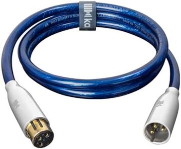 KAIBOER XLR Digital Audio Cable, [Single-Crystal Copper | 20 AWG] M/F XLR Cable Suitable for Home Theaters, Audio Systems, Car Sound Systems,Digital Audio Cable, ​Blue 9.8FT/3M
