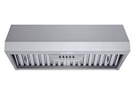 Winflo 30 In. Ducted Stainless Steel Under Cabinet Range Hood with Stainless Steel Baffle Filters and Push Button Control