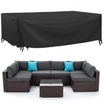 Patio Furniture Covers Waterproof, Outdoor Furniture Covers, 95.2" L x 63.7" W x 39.3" H Patio Table and Chairs Set Covers, Upgraded Oxford 420D Rectangular Outdoor Sectional Sofa Set Covers