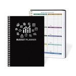 Budget Planner, Undated Monthly Finance Organizer, Expense Tracker Notebook with Monthly Goals, Checklist, Analysis Graph, A5 Size, Colored