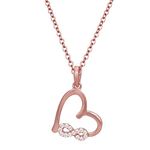 GIVA 925 Silver Rose Gold Infinity Heart Pendant with Link Chain | Gifts for Girlfriend, Gifts for Women and Girls |With Certificate of Authenticity and 925 Stamp | 6 Month Warranty*