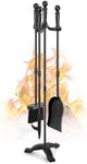 Gtongoko Fireplace Tools Set 4 Pcs 