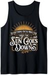 Everything Gets Hotter When The Sun Goes Down Country Music Tank Top