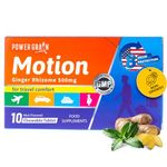 Travel and Motion Sickness Tablets - 500mg Chewable Ginger Rhizome Tablets - Non-Drowsy Nausea & Vomiting Relief - 10 Tablets (Mint)