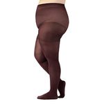 CALZITALY Plus Size Opaque Tights, Curvy Extra Large Pantyhose, 60 DEN, L, XL, 2XL, 3XL, 4XL, Blue, Black, Made in Italy (XXL, Wine)