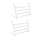 PaMeer 2M Drying Space, Pack Of 2 Metal Radiator Towel Rail, 4 Bar Radiator Airer, Outdoor Clothes Airer, Durable Metal Indoor Clothes Dryer_ 36cm (H) x 50cm (W) x 16cm (D)