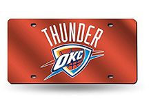 Rico NBA Oklahoma City Thunder Laser Cut License Plate, Orange