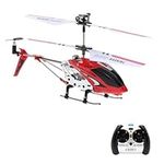 Goolsky S107G Mini RC Helicopter, 2.4G 3 Channel Remote Control Helicopter with Gyro and LED Lights for Kids & Beginner, Altitude Hold, One Key Take Off/Landing, Aircraft Indoor Flying Toy