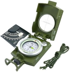 aiGear Compass Hiking Survival, Hiking Compass with Nighttime Navigation & Lensatic Sighting for Hiking Camping Navigation Gift