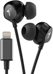 Thore iPhone Headphones with Lightning Connector Ear Buds - MFi Apple Certified Earphones (V100) Wired in Ear with Microphone/Volume Control for iPhone 14 Pro Max,13, 12, 11, X, Xs, Xr (Black)