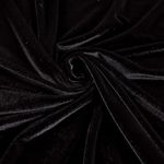 Cambik Soft Unstitched Premium Velvet Fabric for Decorative - Smooth Silky Cloth Material for Home Furnishing, Sofa, Furnishing, Upholstery, Cushions, Pillow, (10 Meter Velvet Black Fabric)