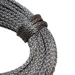 CBKnot 7/64in 100', 200' or 300' Hanks Coated Blue, Green, Black, Silver, Orange, Red or Yellow dyneema Fiber 1400 lb. Approx tensile Strength (50 ft. Hank, Silver)