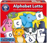 Orchard Toys Alphabet Lotto Game, Learn the Letters of the Alphabet, Fun Memory Game For Children Age 3-6. 4 ways to play! Educational Toy , 1 x 1 x 1 inches