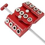 30 45 90 Degree Angle Drill Guide Jig, 4 Sizes Drill Hole Guide Jig with Fixing Rod, Durable Aluminum Alloy Drill Guide, Portable Drilling Jig for Angled and Straight Hole