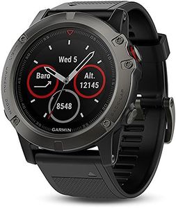 Garmin 010-01733-02 Fenix 5X,Sapphire,Slate Gray,GPS Watch, US