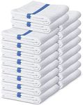 Bar Mop Towels White with Blue Stri