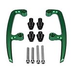 CNC Aluminum Motorcycle Passenger Rear Grab Bar, Keenso Motorcycle Bar Rail Handle (Green)