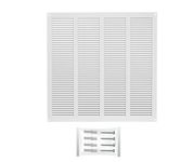 H&C VENT White 400 x 400 mm Ventilation Grille │ Metal Vent Cover with Insect Protection │ Extractor Air Vents Covers for Inside Outside use │ Duct Pipe Grilles For External Internal Wall Door Window