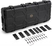 WD-II Rifle Case, 54 Inch Hard Gun Case with Wheels 115L Large Capacity | Waterproof Hard Case, 8-Latch Lockable Storage Box for Rifles, Shotguns & Gear, Heavy-Duty Rolling Transport Case