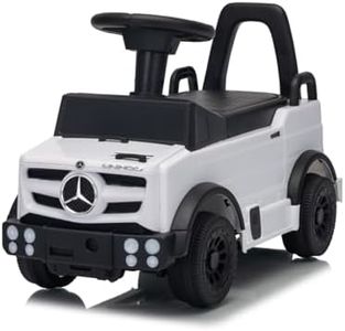 HEIMILI Mercedes-Benz Unimog Licensed Kids Push Car, Toddler Ride On Toy with Anti-Slip Wheels & Safety Bumper Guards, Foot to Floor Toy for Indoor & Outdoor (White)
