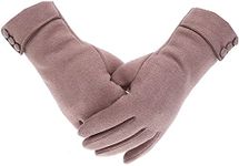 Outrip Womens Lady Winter Warm Gloves Touch Screen Phone Windproof Lined Thick Gloves (Khaki)