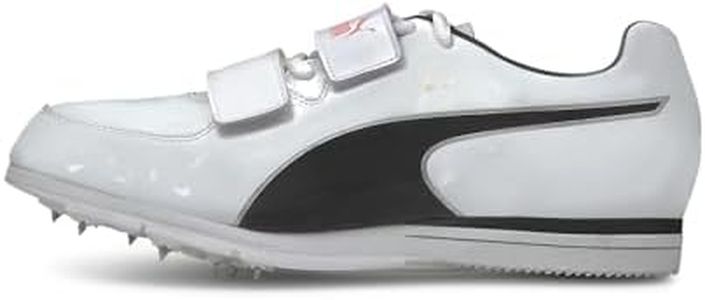 PUMA Unisex Adults Evospeed Triple Jump/Pv 6 Track and Field Shoes, Puma White Puma Black Lava Blast, 13 UK