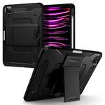 Spigen Tough Armor Pro Back Cover Case Compatible with iPad Pro 11 inch M2 4th Gen(2022) / 3rd Gen(2021) / 2nd Gen(2020) / 1st Gen(2018) [Pencil Holder] [Kick Stand] - Black