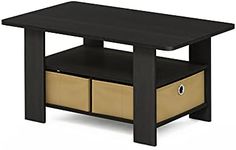 Furinno Coffee Table with Bins, Esp