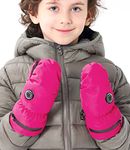 Aroma Season Heated Kids Gloves, Heated Mittens for Toddler Warm Waterproof Ski Snow Gloves