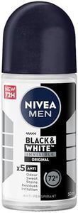 NIVEA MEN B&W Original Roll-On 50ml |Deodorant for Men | Black & White Invisible Original Anti-Perspirant Roll-On Deodorant