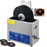 6L Ultrasonic Record Cleaner, 40KHz 180W Professional Vinyl Record Cleaning Machine, Wash 1-6 Records at Once with Basket & Fine-Mesh Ball