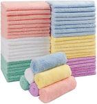 HOMEXCEL Baby Washcloths 50 Pack,Mi