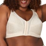 Playtex womens Front Close with Flex Back Bra Plus Size Front-close Bra With Flex Back (pack of 0), Light Beige, XL