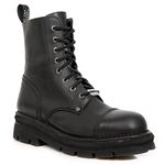 New Rock M.NEWMILI083-S1 NewMili Men's Black Leather Boots (42 EU, Black)