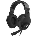 NUBWO U3 3.5mm Gaming Headset for PC, PS4, PS5, Laptop, Xbox One, Mac, iPad, NS Games, Computer Game Gamer Over Ear Flexible Microphone Volume Control with Mic - Black