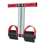 SUREFIT Tummy Trimmer Red – Dual Spring Ab Exerciser for Core Strength, Waist Toning, and Full Body Fitness – Portable and Durable Abdominal Workout Equipment for Home, Office, and Travel