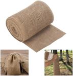 7.8" x 39.4ft Natural Jute Burlap Tree Protector Wraps,Tree Wraps to Protect Bark Winter Tree Covers Freeze Protection Plants Bandage for Keeping Warm and Moisturizing,Burlap Rolls for Gardening