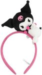 Kuromi Pink Headband With Character Charm & Plush