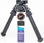 Accu-Shot Atlas Bipod BT10-LW17 V8 with ADM 170-S Lever Plus USA Flag Patch and Jestik Microfiber Cleaning Cloth