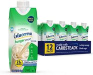 Glucerna Hunger Smart Meal Size Shake, Diabetic Meal Replacement, Blood Sugar Management, 23g Protein, 250 Calories, Homemade Vanilla, 16-fl-oz Carton, 12 Count (67067)