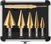 GMTOOLS 6 Pcs Step Drill Bit Set, H