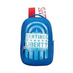 Skybags Polyester Printed Pattern Disney Marvel 02 School Backpack Rc (Blue, Medium)