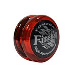 Yomega Fireball -HIGH Performance YOYOS Responsive Transaxle Yoyo, Great for Players to Perform Like Pros + Extra 2 yo yo Strings & 3 Month Warranty (Dark red)