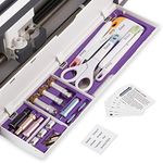 Duryeo Tool Storage Insert Compatible with Cricut Maker 3 & Maker, Drawer Weeding Tools Kit Tray, Blades Housing Tip Accessories Organizer (Purple, Blades Housing and Tools not Included)