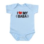 CafePress I Love My Baba Infant Bodysuit Cute Infant Bodysuit Baby Romper Sky Blue