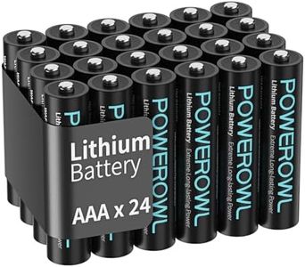 POWEROWL Lithium Batteries AAA High Capacity Long Lasting, 1.5V Triple A Battery for High-Tech Devices - 24 Pack Non-Rechargeable