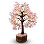 Reiki Crystal Products Rose Quartz Stone Tree 500 Beads Crystal Tree Stone Tree Showpiece