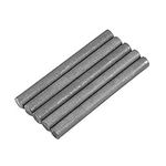 Graphite Electrode Cylinder Rod, 5Pcs Black Color 99.9% Graphite Rod Electrode Cylinder Tube Bar Length 100mm Diameter 10mm Used for Metallurgy, Machinery